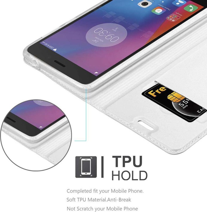 Actual product image Cadorabo Book Classy Style Cover (K6, Lenovo K6 Power)
