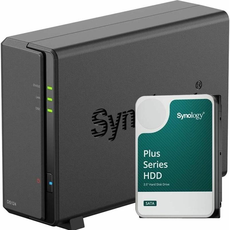 Synology DS124 (1 x 4 TB, Synology HAT 33xx), NAS