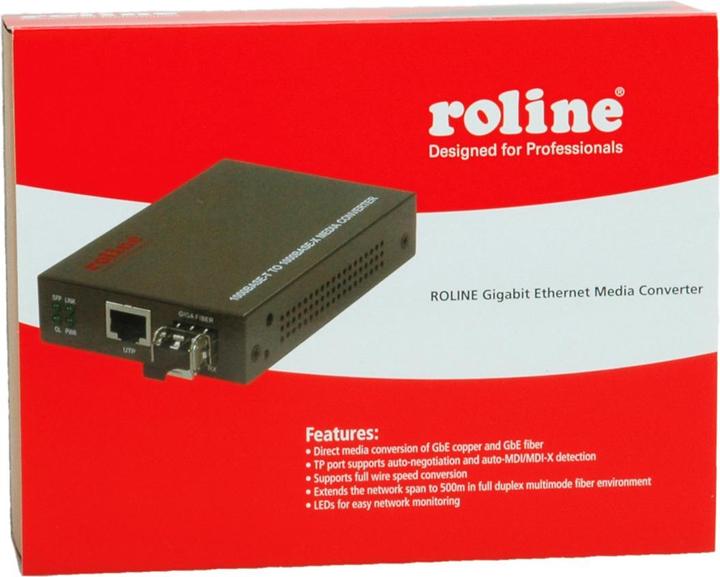 Actual product image Roline RC-1000SX/LC media converter