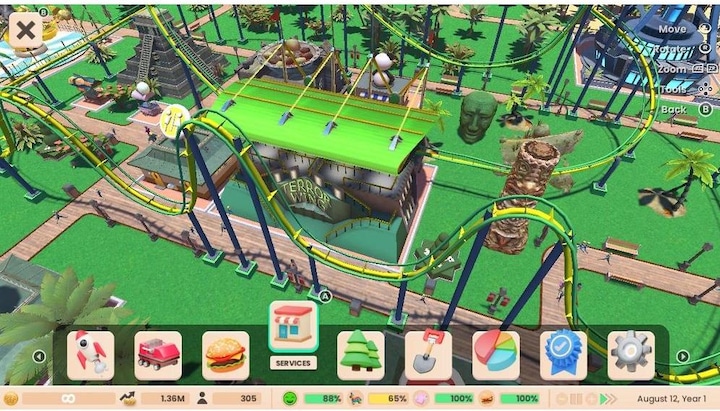Actual product image Atari RollerCoaster Tycoon Adventures Deluxe (PS5, DE)