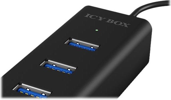 Immagine prodotto Icy Box ICYBOX IB-HUB1409-U3 Hub USB 3.0 a 4 porte, nero (USB-A, 4 Porti)