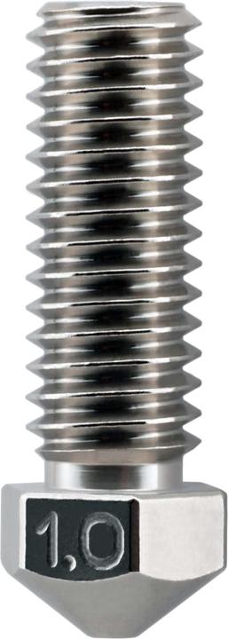 Actual product image MicroSwiss Micro Swiss Plated Wear Resistant High Flow Volcano Compatible / Artillery Sidewinder 1.75mm Nozzle (Blast pipe)