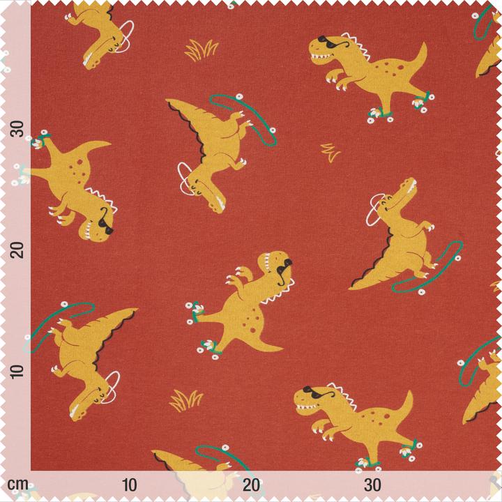 Produktbild VBS Sweat-Stoff "Dinos and Crocodile", 145 cm, Meterware