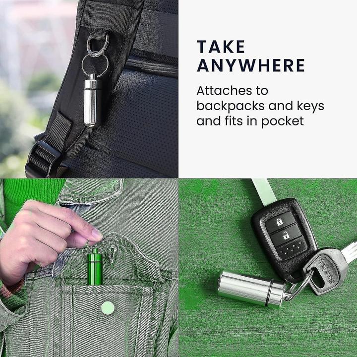 Actual product image ASMI Great pillbox with key ring
