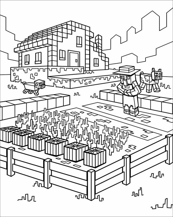 Produktbild Loewe Malbuch für Minecrafter