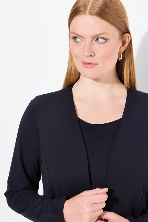 Produktbild Ulla Popken 2-in-1-Sweatjacke, Rundhals, Teilungsnähte, Langarm (42, 44)