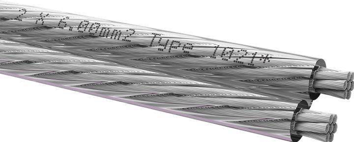Actual product image Oehlbach D1C345 Loudspeaker cable 2 x 6.0 mm² Transparent 4 m (4 m, 6 mm²)