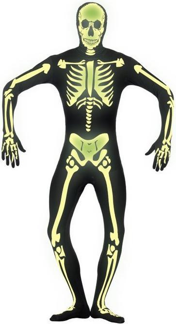 Produktbild Smiffys Skelett Second Skin Glow (S)