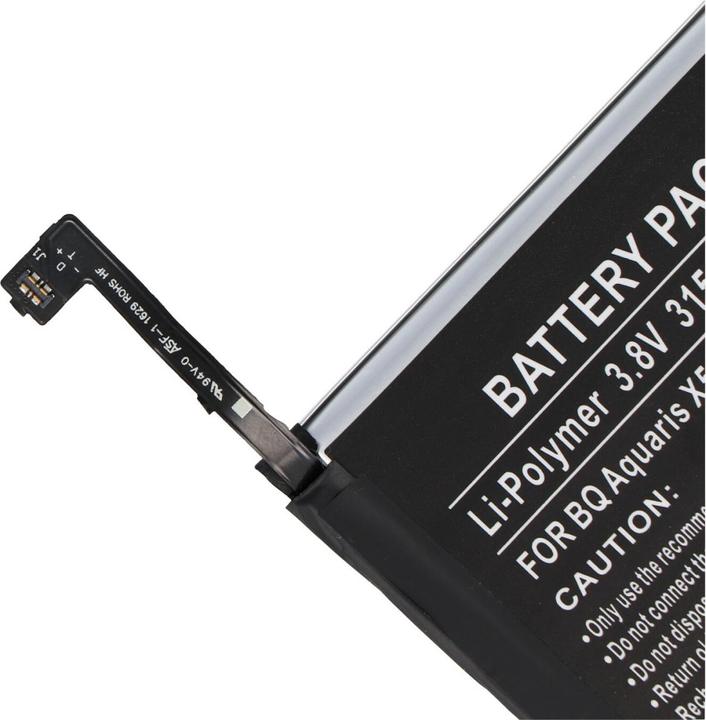 Actual product image AccuCell Battery BQ Aquaris X5 Plus, 3200