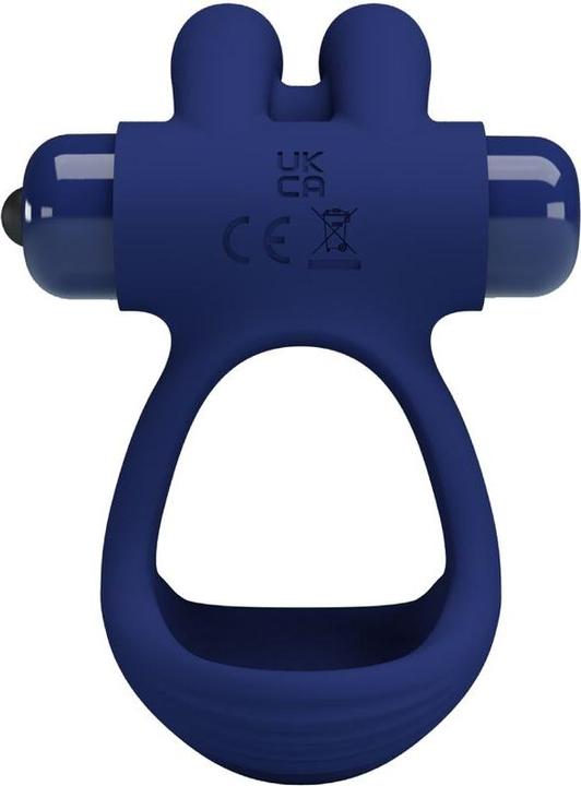 Image du produit Pretty Love Francisco Double Anneau Vibrant Lapin Bleu