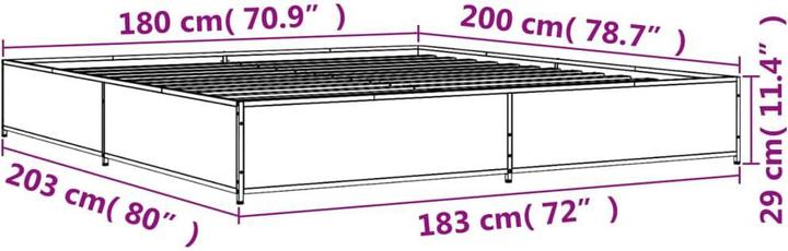 Image du produit vidaXL Bettgestell (180 x 200 cm)