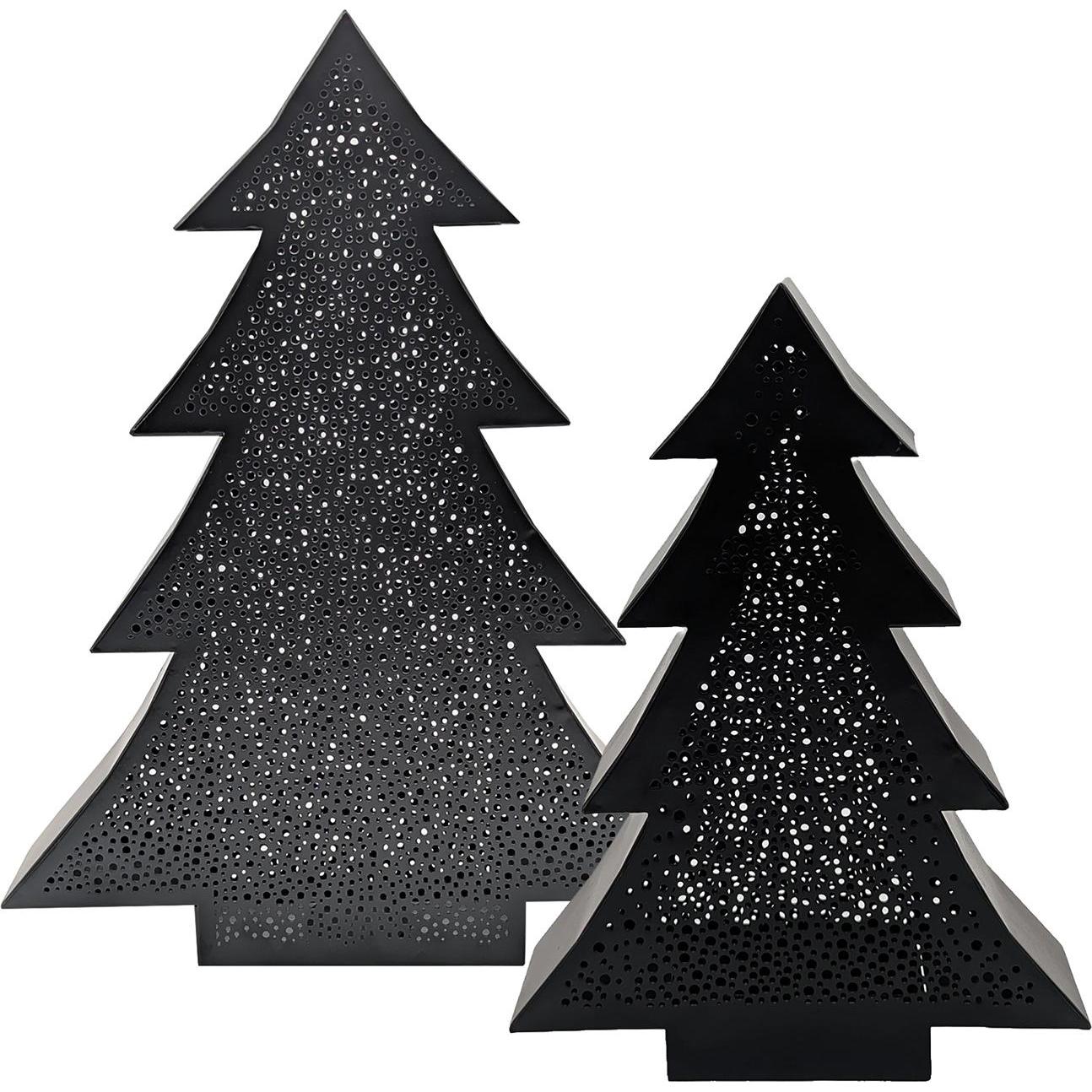 Lambert Schneider, Portacandele, Nordis Windlicht, Eisen pulverbesch., schwarz H 46 cm, 31 x 7 cm