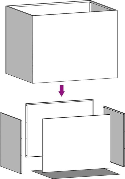 Actual product image vidaXL Pflanzkübel Kaltgewalzter