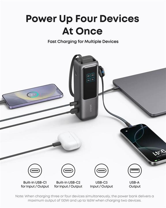 Image du produit Anker Laptop Power Bank (25000 mAh, 165 W, 90 Wh)