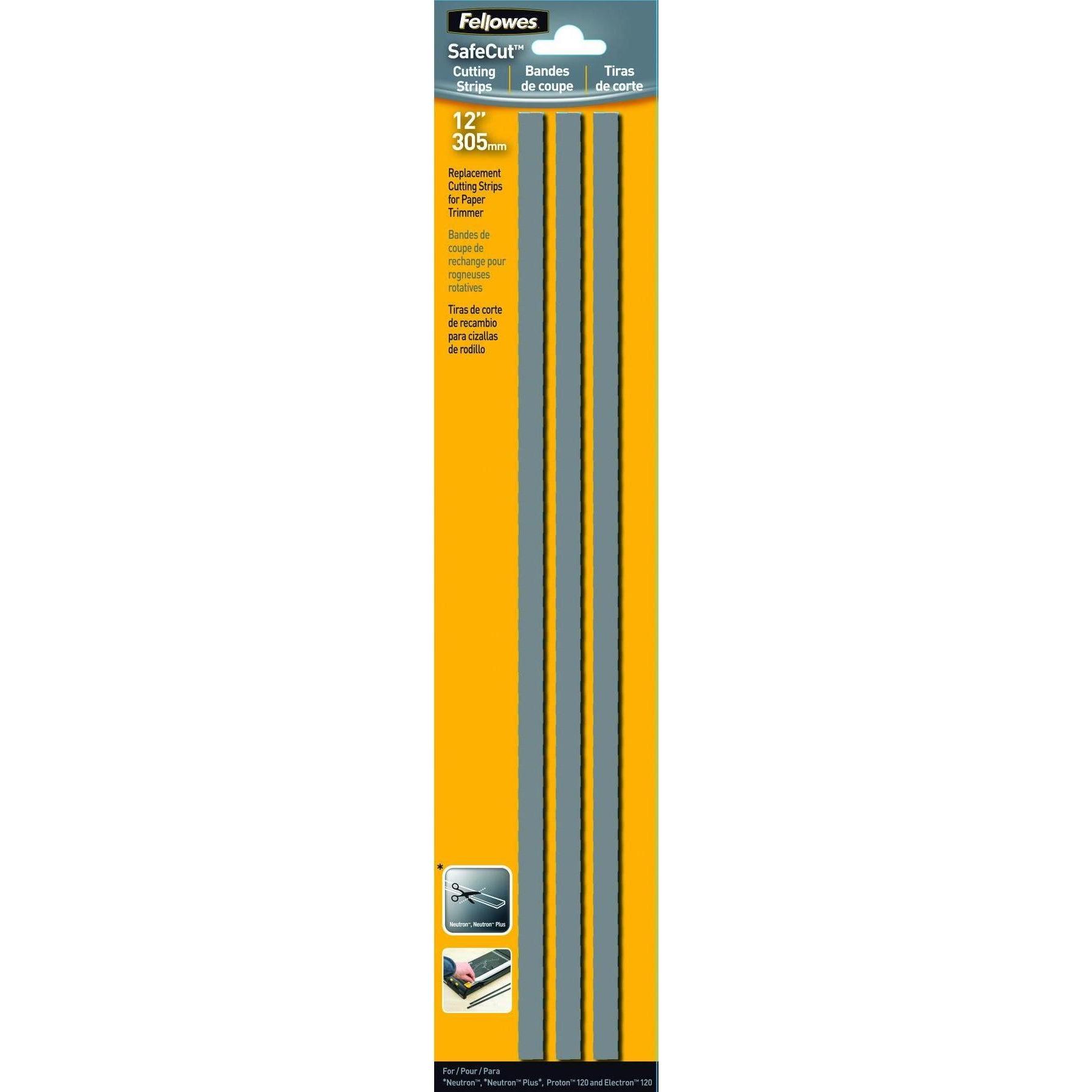Thumbnail - Fellowes Ersatz-Schneidestreifen A4 - 3er Pack (3 Blätter, A4), Schneidemaschine, Schwarz