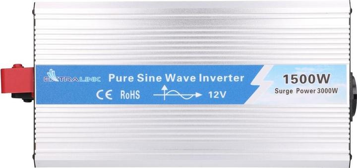 Produktbild Extralink VOLTAGE CONVERTER 12V - 230V, 1500W, PURE SINUS OPIP-1500W