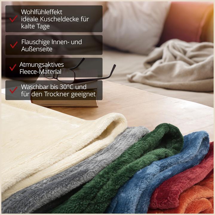Actual product image Walser Kuscheldecke mit Ärmeln (180 x 150 cm)