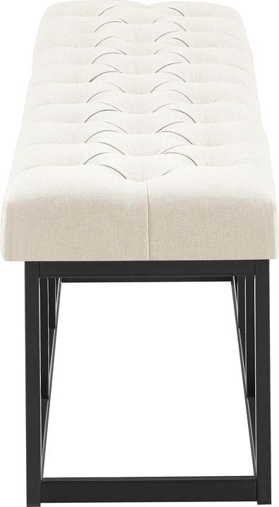 Actual product image Swisshandel24 Bench Amun fabric B150, cream (150 cm)