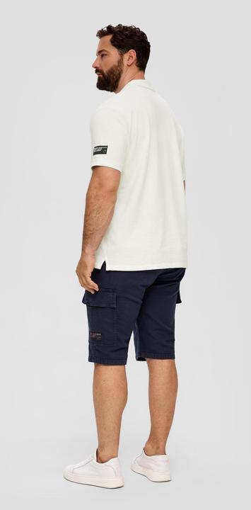Produktbild S.Oliver Polo-Shirt Poloshirt aus Baumwollstretch mit Applikation (XXL)