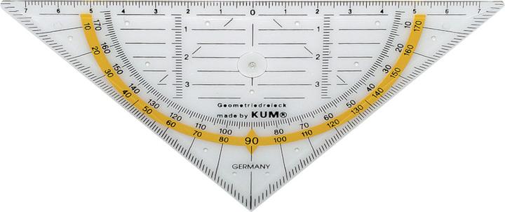 Actual product image Kum Geometry triangle (16 cm, Plastic)