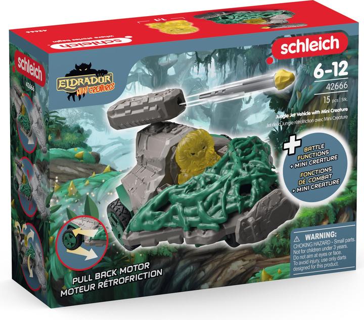 Produktbild Schleich Dschungel Düsenjet Fahrzeug mit Mini Cretaure