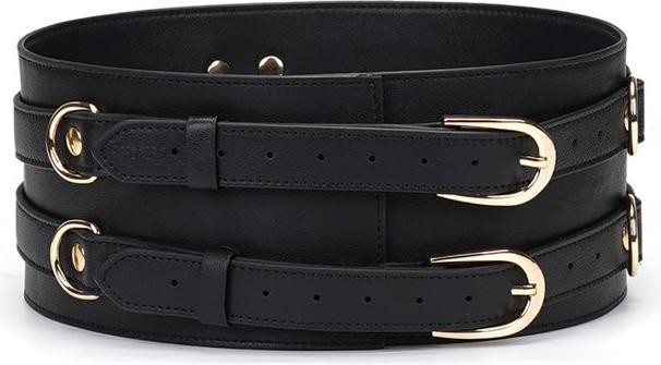 Actual product image Liebe Seele Luxury waist leather cuff corset