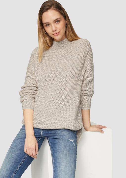 Produktbild S.Oliver Strickpullover Weicher Strickpullover mit Rippstruktur (XS)