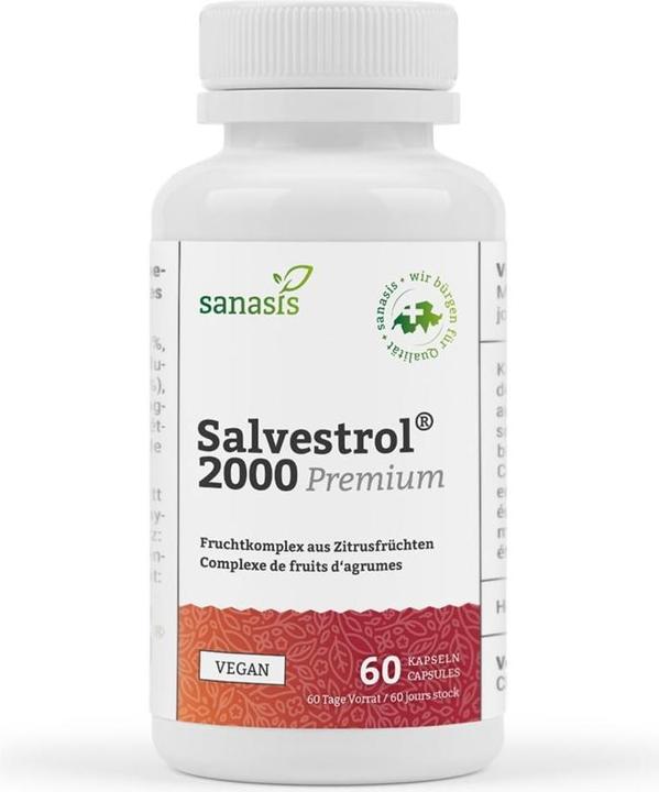 Actual product image Sanasis Salvestrol 2000 Premium Kapsel (60 Piece, Capsules, 60 g)
