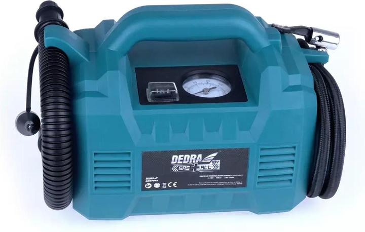 Actual product image Dedra Car compressor DED7073 18V (10 bar, 235 l)