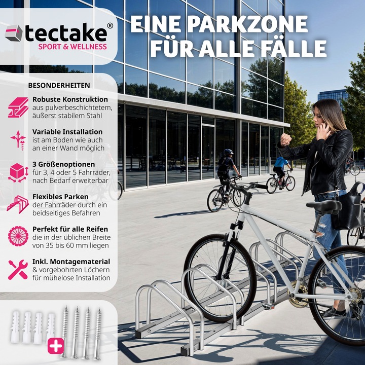 Actual product image tectake Bicycle stand