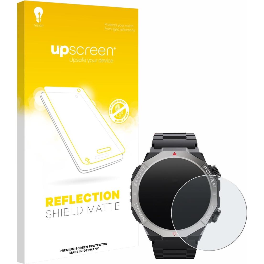 upscreen Schutzfolie Displayschutz Displayschutzfolie Folie Matt Entspiegelungsfolie, Smartwatch Schutzfolie, Grau