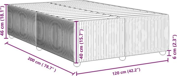 Image du produit vidaXL Bettgestell (120 x 200 cm)