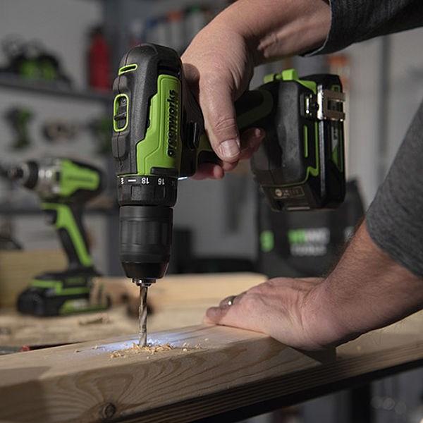 Produktbild Greenworks GD24DD60 cordless screwdriver / drill (Akkubetrieb)