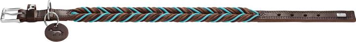 Produktbild Hunter Dogcollar Solid Education Cord M (55), dark brown/turquoise - (69323) (M, Hund, Hundesport)