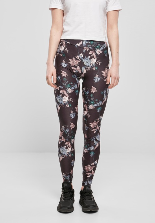 Actual product image Urban Classics Ladies Soft AOP Leggings - 16531 (XS)