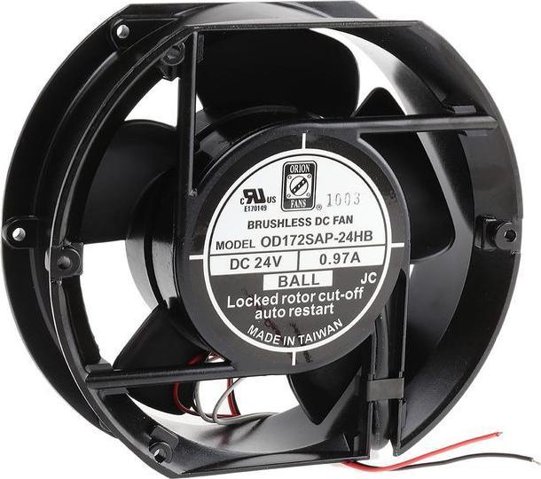 Produktbild RS PRO Lüfter 172x150x51mm 24VDC 24W 390,8m³/h (172 mm, 2x)