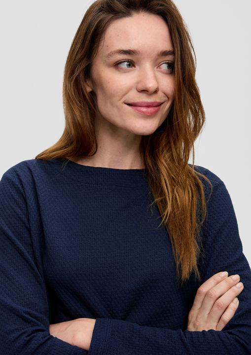 Produktbild s.Oliver Sweatshirt Sweatshirt mit Dobby-Struktur (38)
