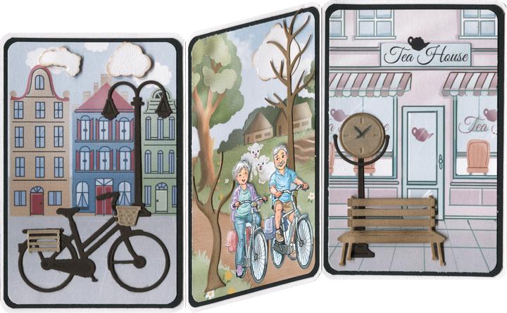 Image du produit Yvonne Creations Pochoir de découpe "Bicyclette avec panier".