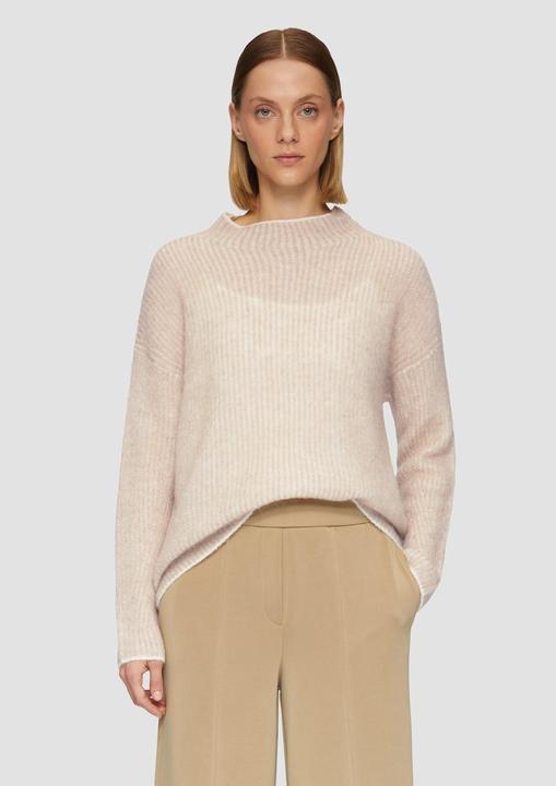 Image du produit s.Oliver Strickpullover Lockerer Rippstrickpullover aus Alpakamix (46)