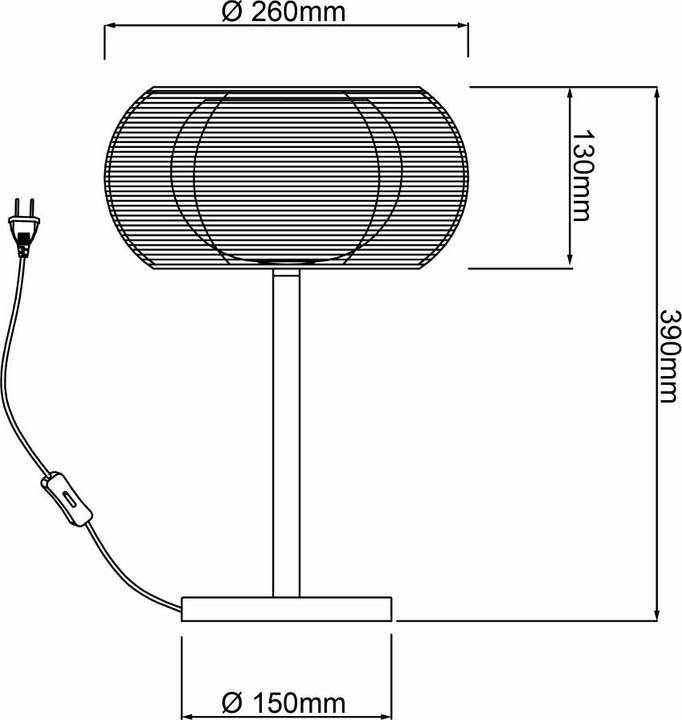 Image du produit Brilliant Relax G9 w/o bulb TL Lampe de table (G9)