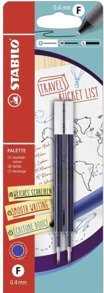 STABILO Palette Refill 2er Bli. Blau (Blau, 0.40 mm, 2 Stk.)