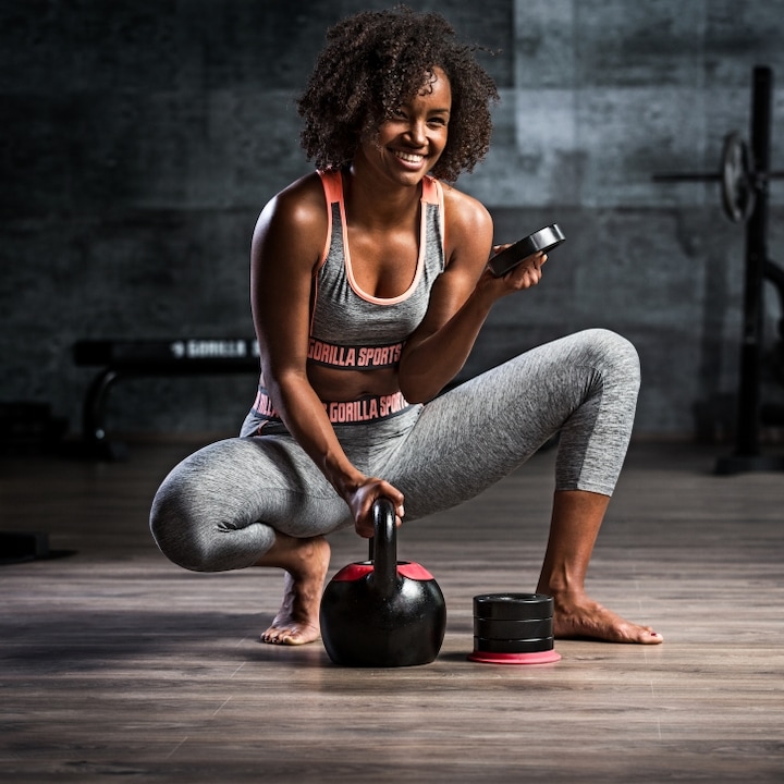 Actual product image Gorilla Sports Kettlebell adjustable (4 x 2 kg)