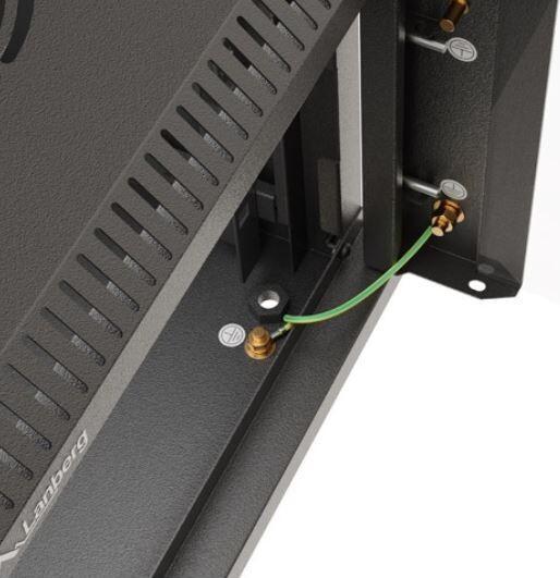 Produktbild Lanberg Szafa Instalacyjna Rack Wisząca 10 4u 300x300 Czarna Drzwi Przeszklone (Flat Pack) (4 HE, 10 Zoll Rack)