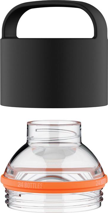 Produktbild 24 Bottles Ersatzdeckel zu Spin Bottle Lid Black and Clear Mouth