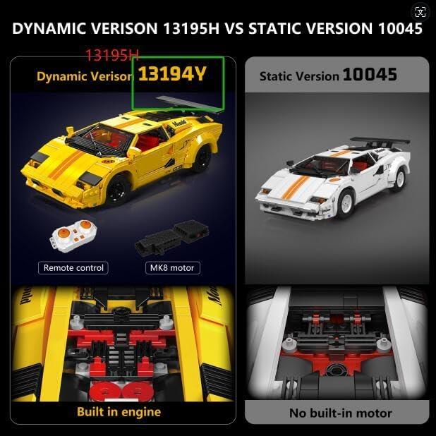 Actual product image Mould King Italienischer Sportwagen Lambo (motorisiert)