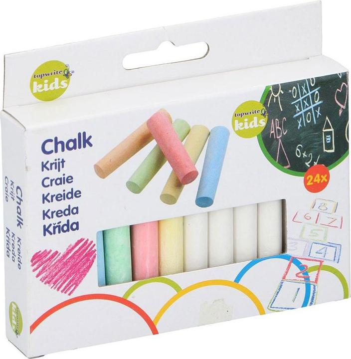 Produktbild Topwrite Kids Chalk 8x1x1cm 24pcs CSF (24x)