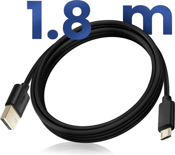 Image du produit Akyga AK-USB-01 Câble USB 2.0 Micro-USB B USB A (1.80 m, USB 2.0)