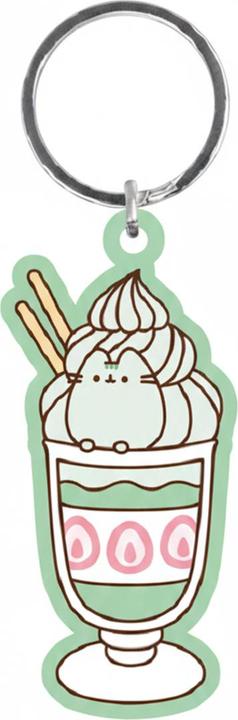 Actual product image Pusheen Matcha PVC Keyring