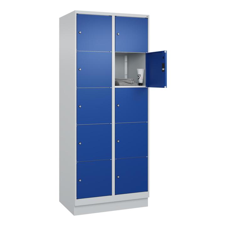 Enzianblau, Lichtgrau