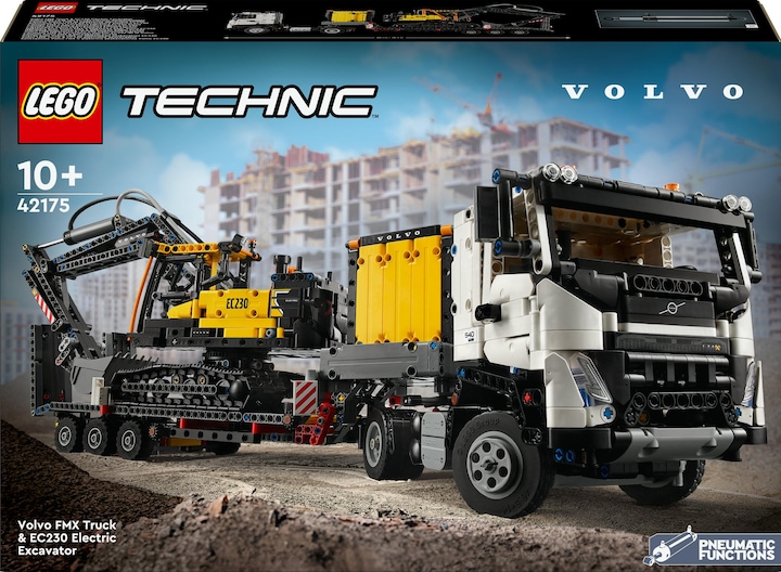 Productafbeelding LEGO 42175 Volvo FMX vrachtwagen met EC230 elektrische rupsgraafmachine (42175, LEGO Technic)
